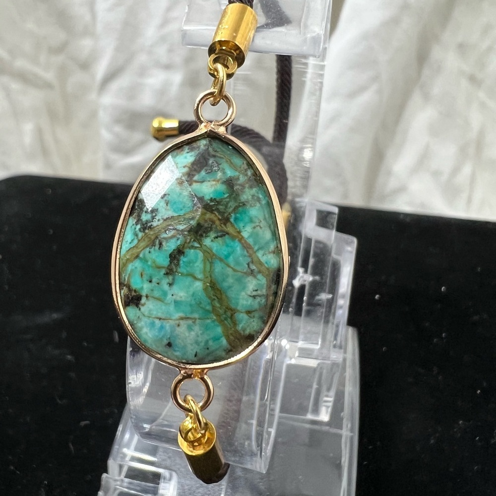 Fashion Jewelry Ladys Genuine African Turquoise Gem
Stone On A Fabric โ๏ธ - Picture 4 of 14